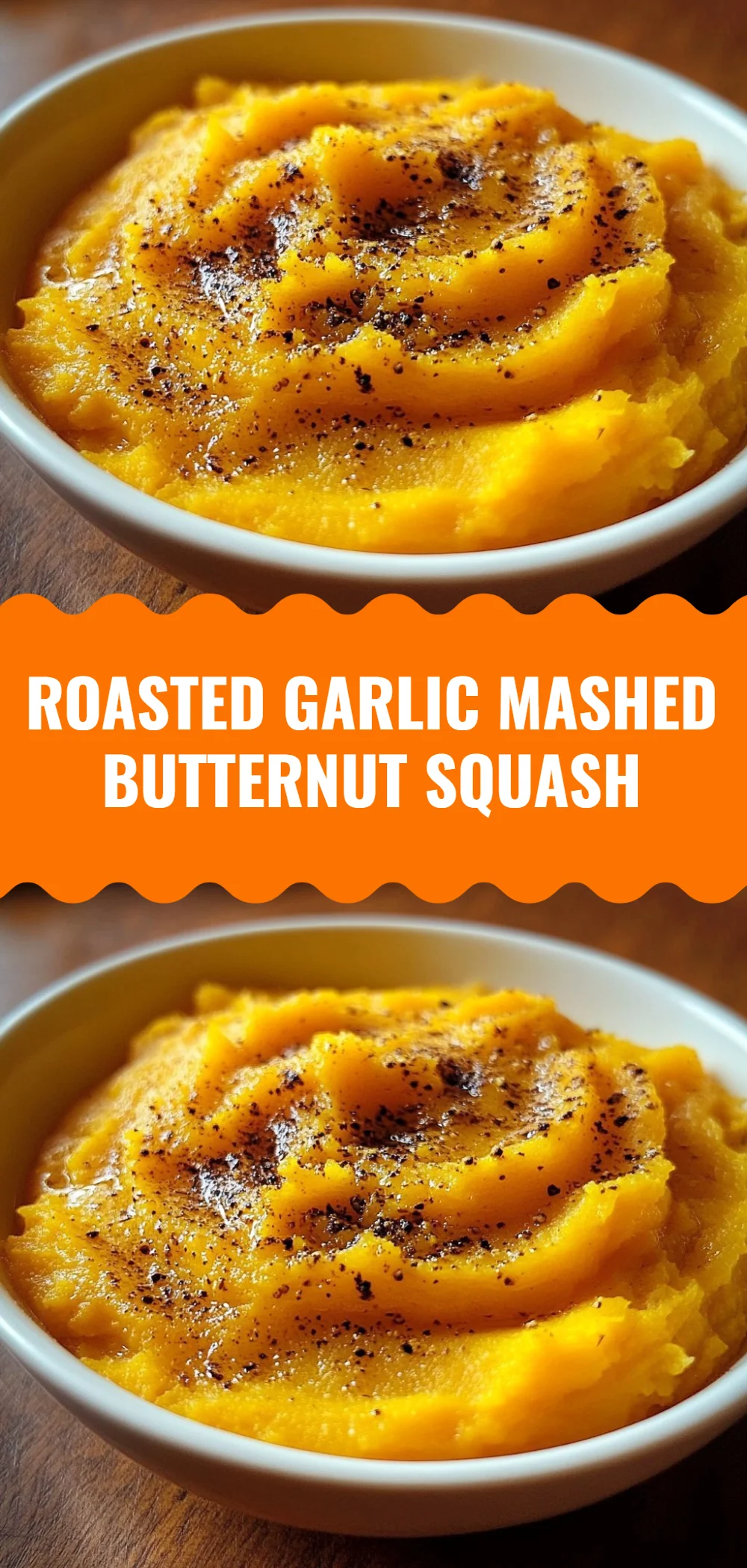 Roasted Garlic Mashed Butternut Squash