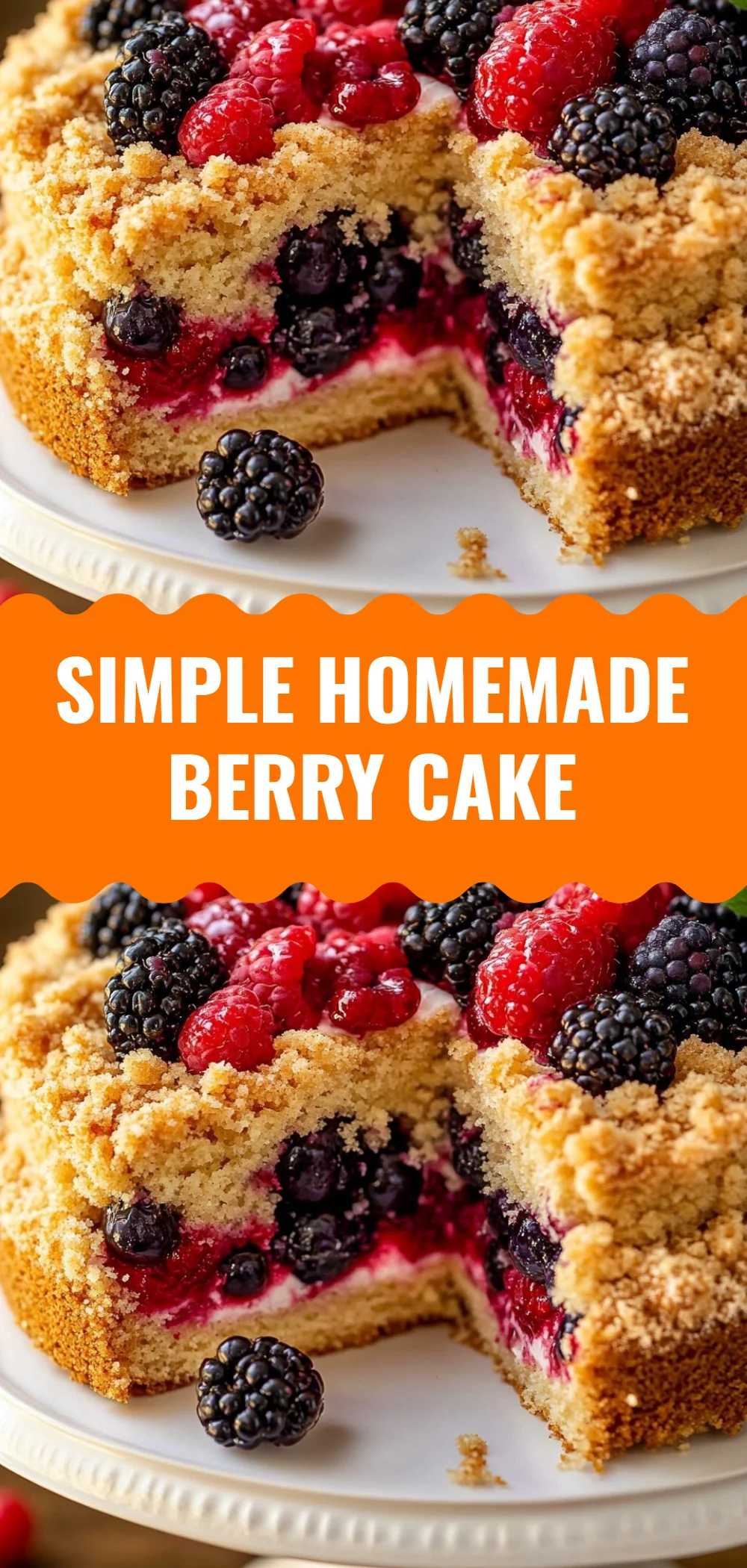 Simple Homemade Berry Cake
