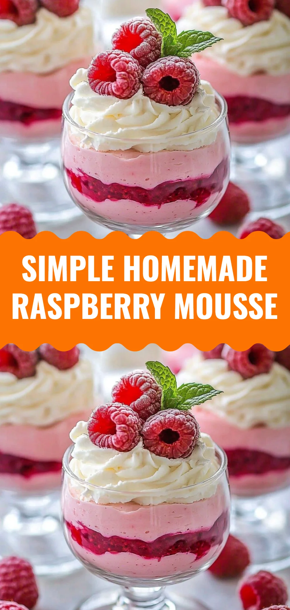 Simple Homemade Raspberry Mousse