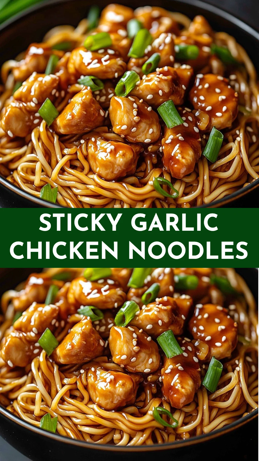 Sticky Garlic Chicken Noodles