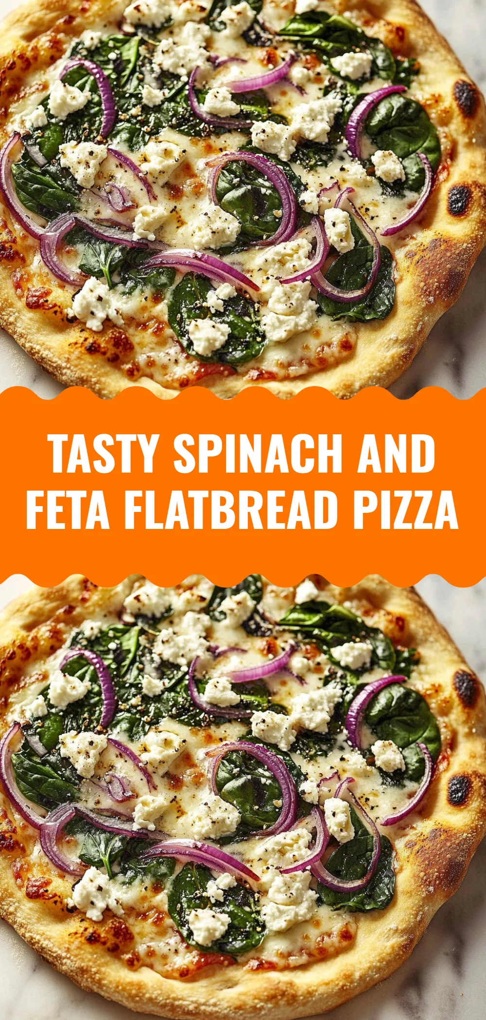 Tasty Spinach and Feta Flatbread Pizza